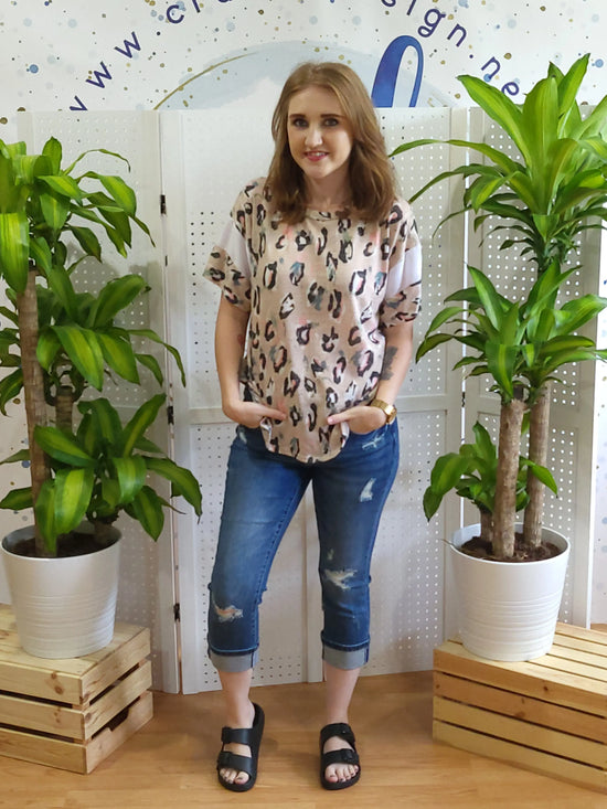 Waterpaint Leopard print Shirt Cruz By Design