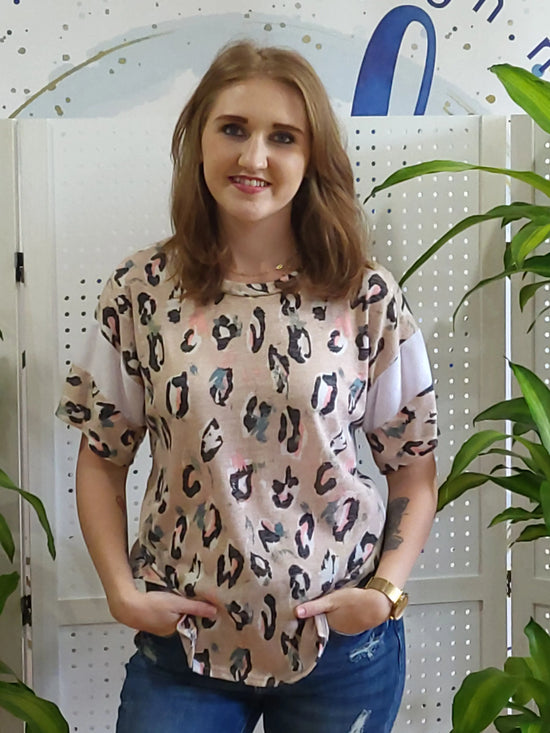 Waterpaint Leopard print Shirt Cruz By Design