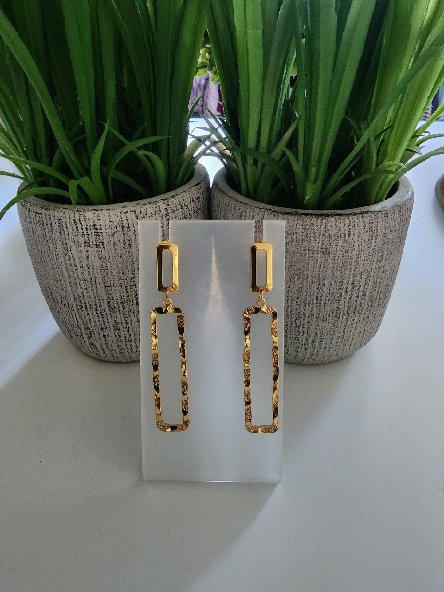 Square Wavy Earrings Suzie Q