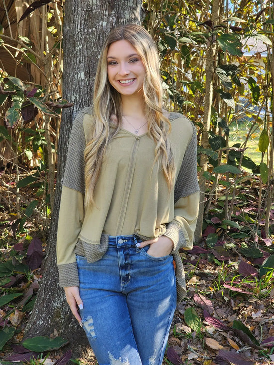 Two Tone Olive NO RETURNS Clearance Cruz By Design