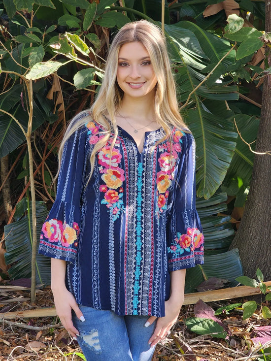 Blue Floral NO RETURNS Clearance Savanah Jane