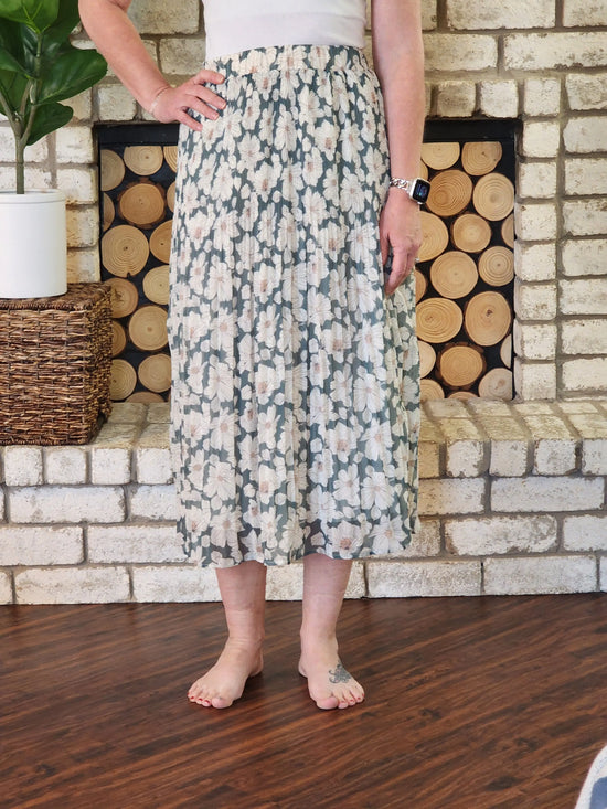 Floral Pleated Skirt NO RETURNS Clearance Wishlist