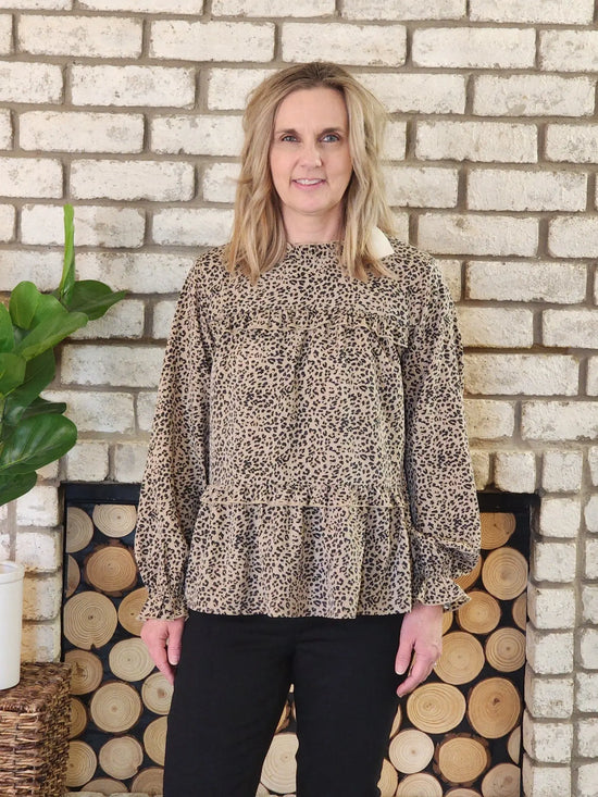 Cheetah Babydoll Shirt Andthewhy