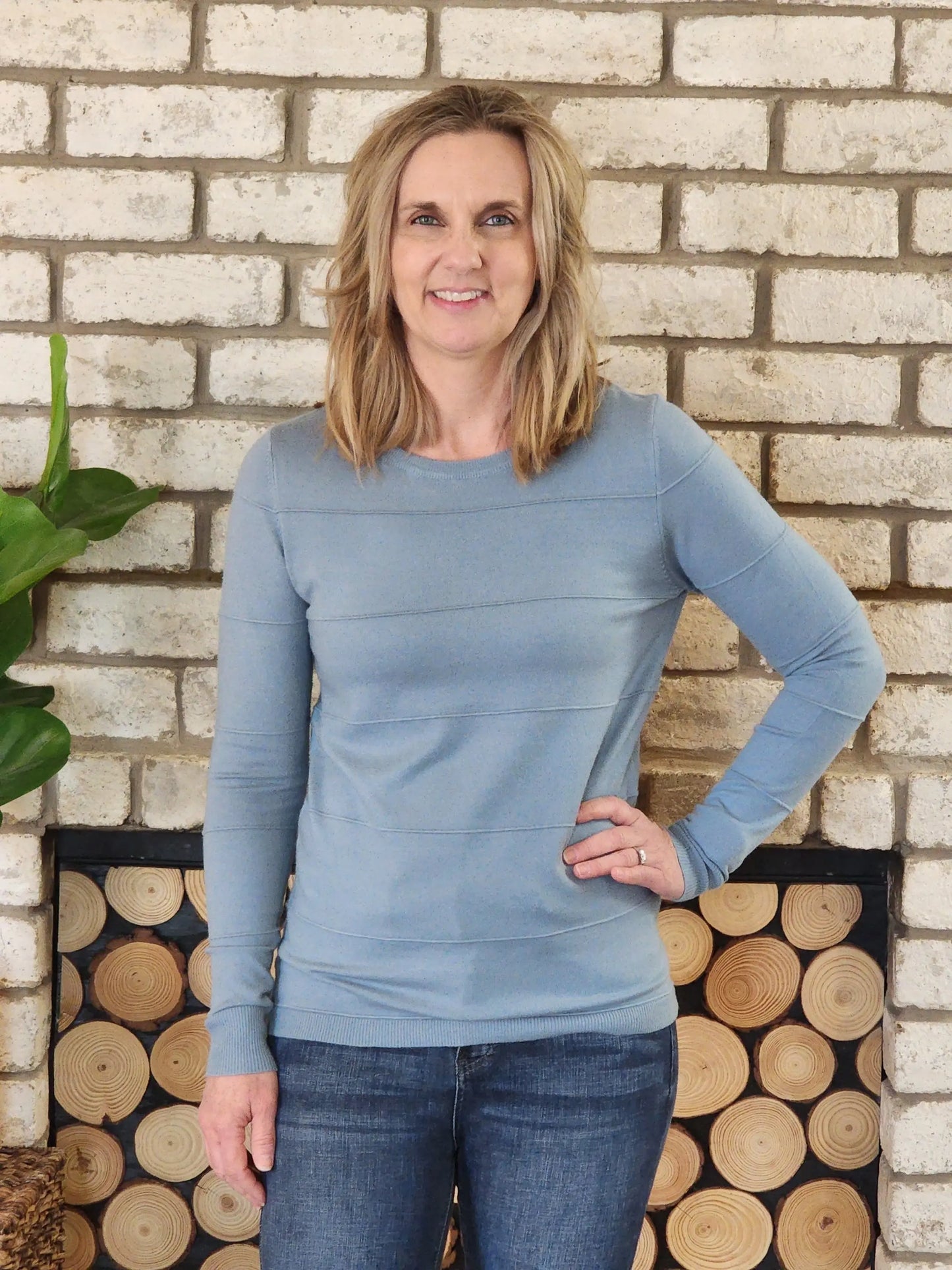 Dusty Blue Sweater Staccato