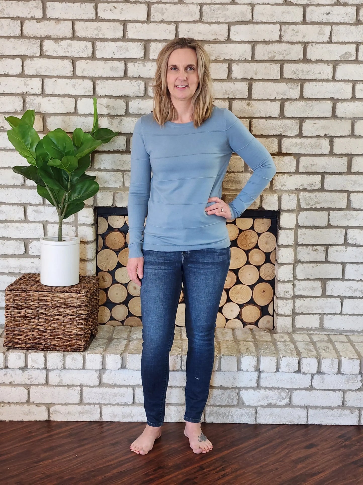 Dusty Blue Sweater Staccato