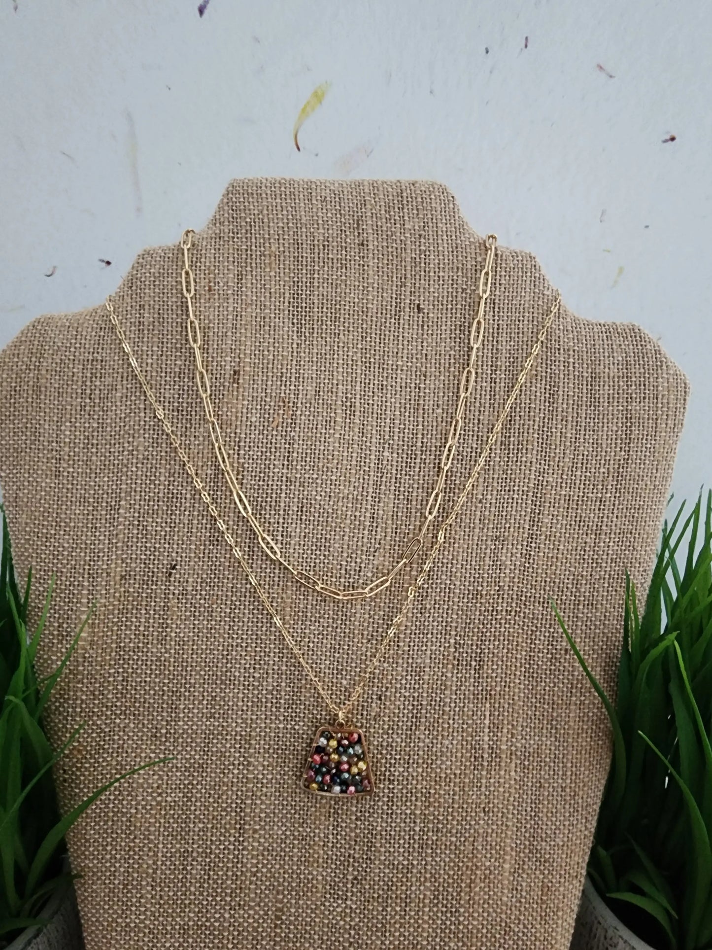 Multi Bead Pendant Necklace What's Hot