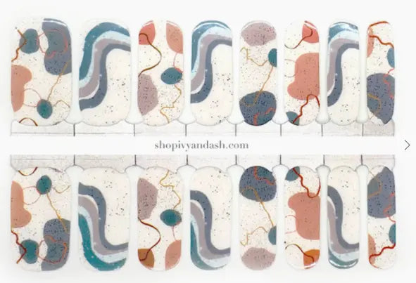 Nail Wraps - Terrazzo Slate Ivy & Ash