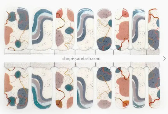 Nail Wraps - Terrazzo Slate Ivy & Ash