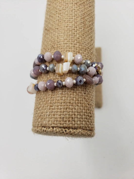 Shades of Purple Bracelet Set Cruz By Design